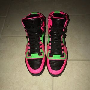 Gucci Multi Neon Women’s High Top Sneakers U.S 8M